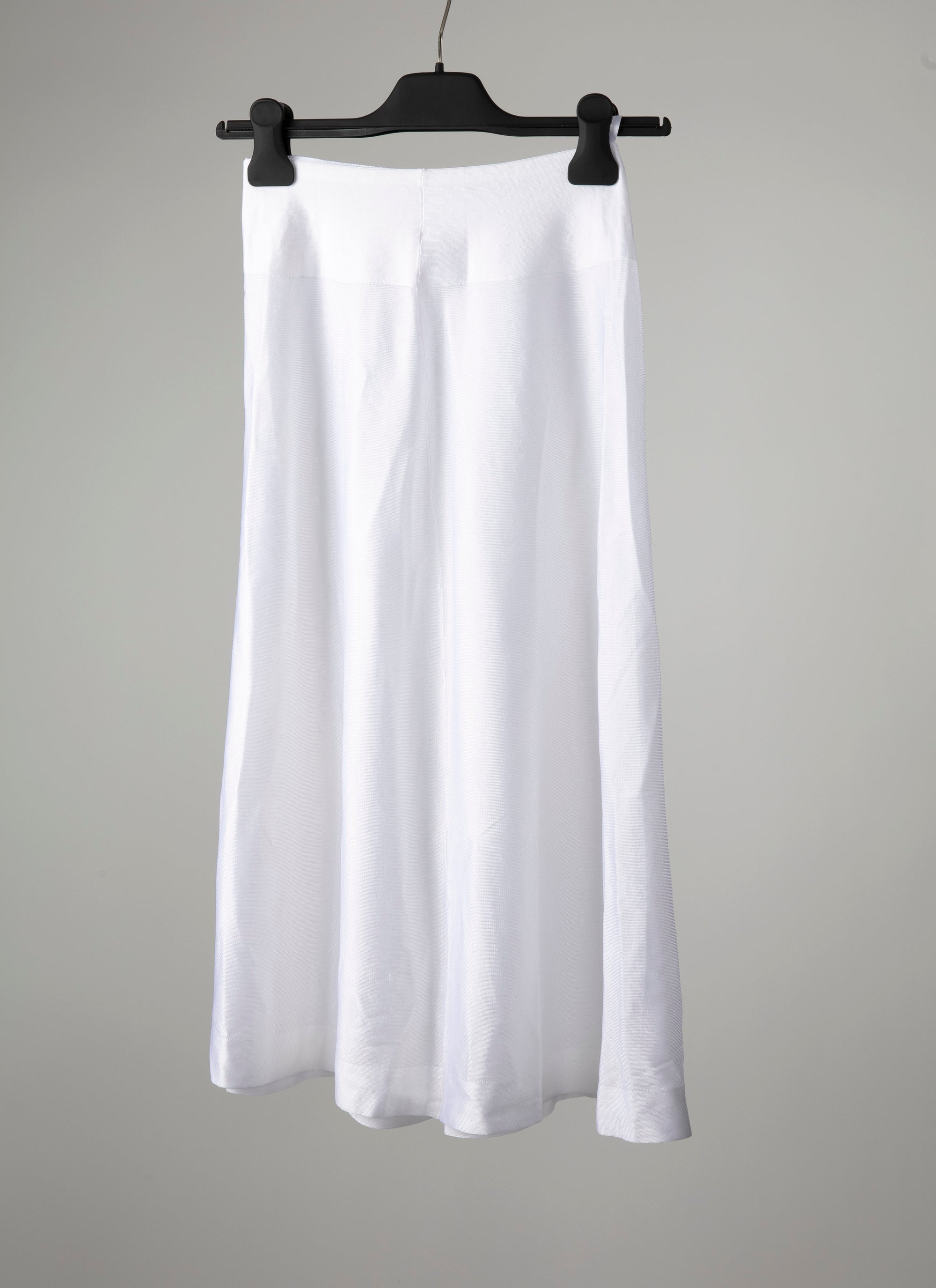 Plain sheer long skirt bottom - Optic White