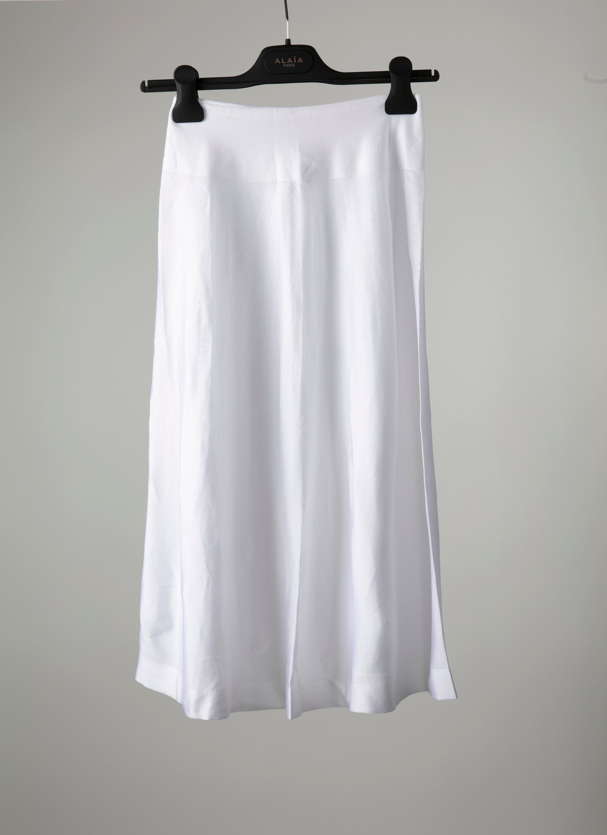 Plain sheer long skirt bottom - Optic White