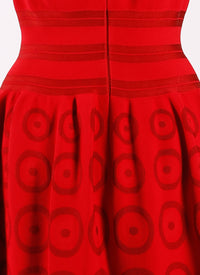Atomic sleeveless mesh straight dress - Lacquer