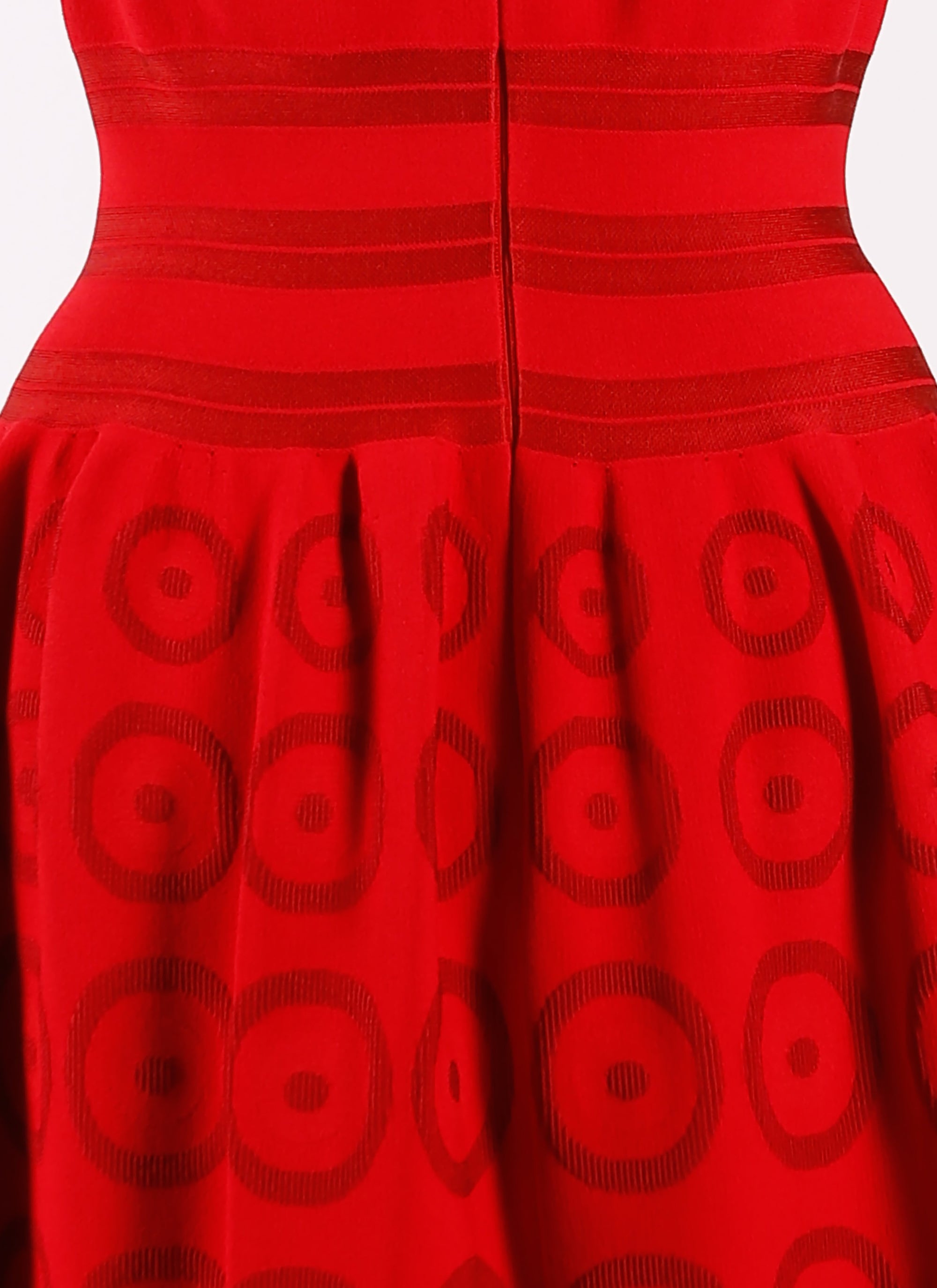 Atomic sleeveless mesh straight dress - Lacquer