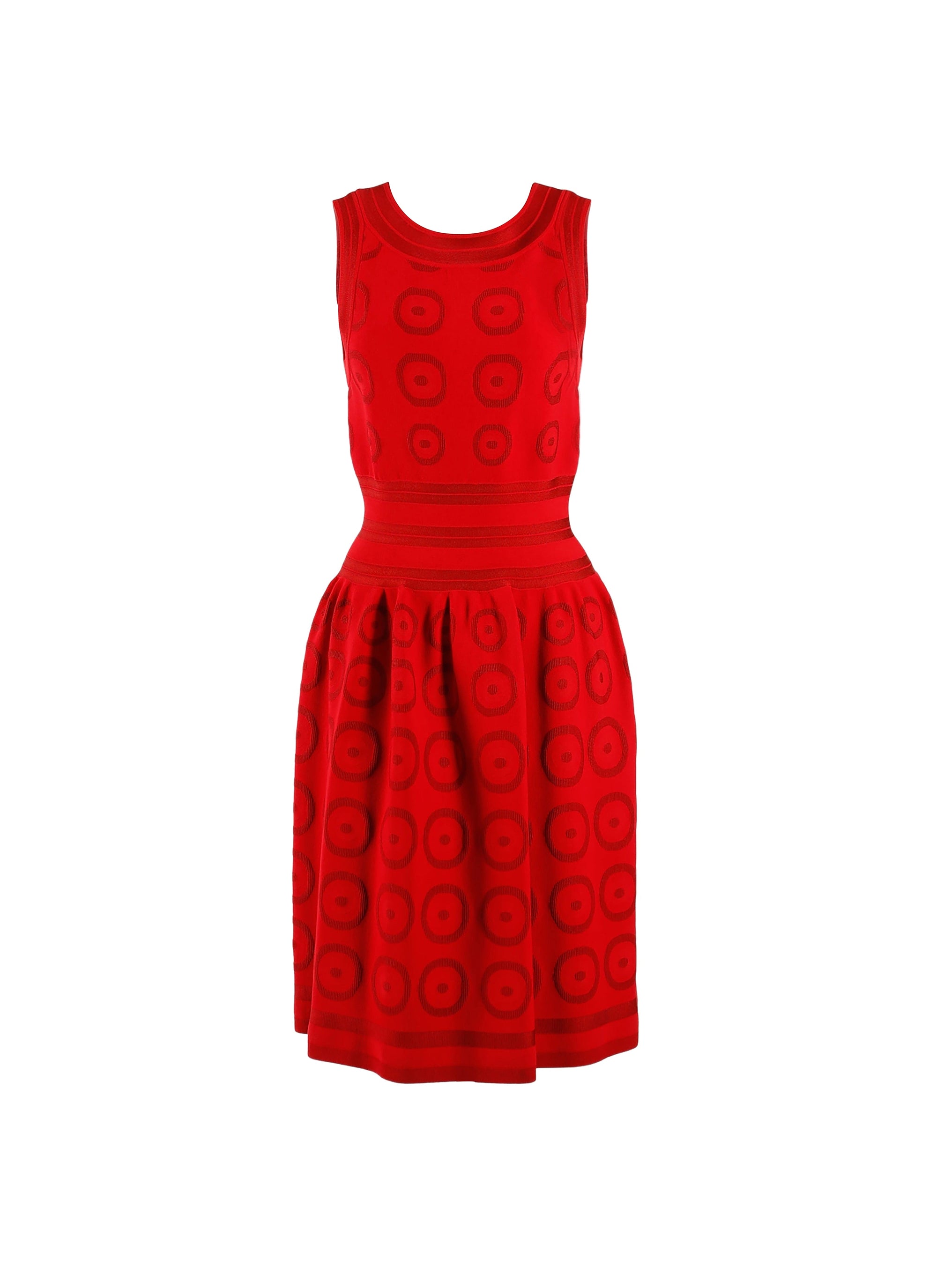 Atomic sleeveless mesh straight dress - Lacquer