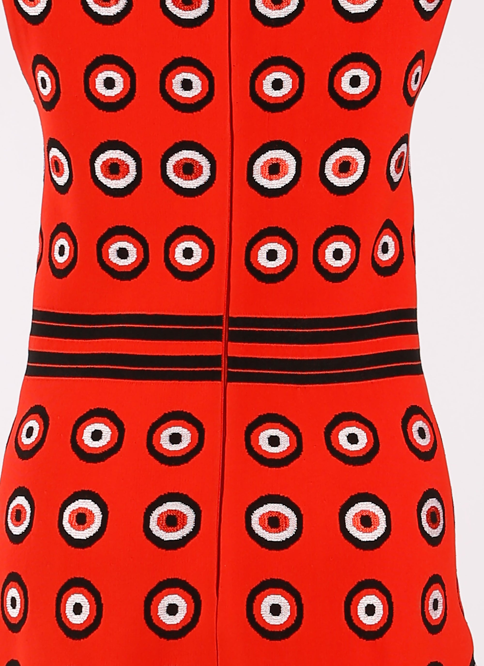 Atomic sleeveless dress - Multicolour Red