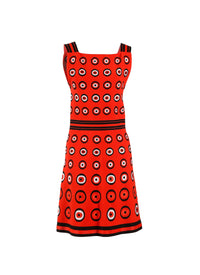 Atomic sleeveless dress - Multicolour Red