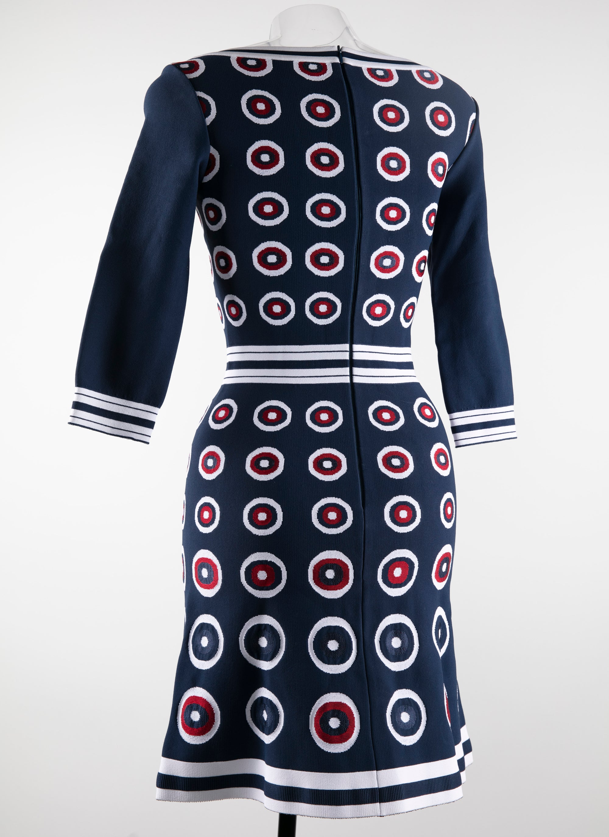 Robe à manches 3/4 Atomic en maille - Multicolore bleu