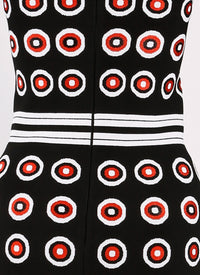 Robe à manches 3/4 Atomic en maille - Multicolore