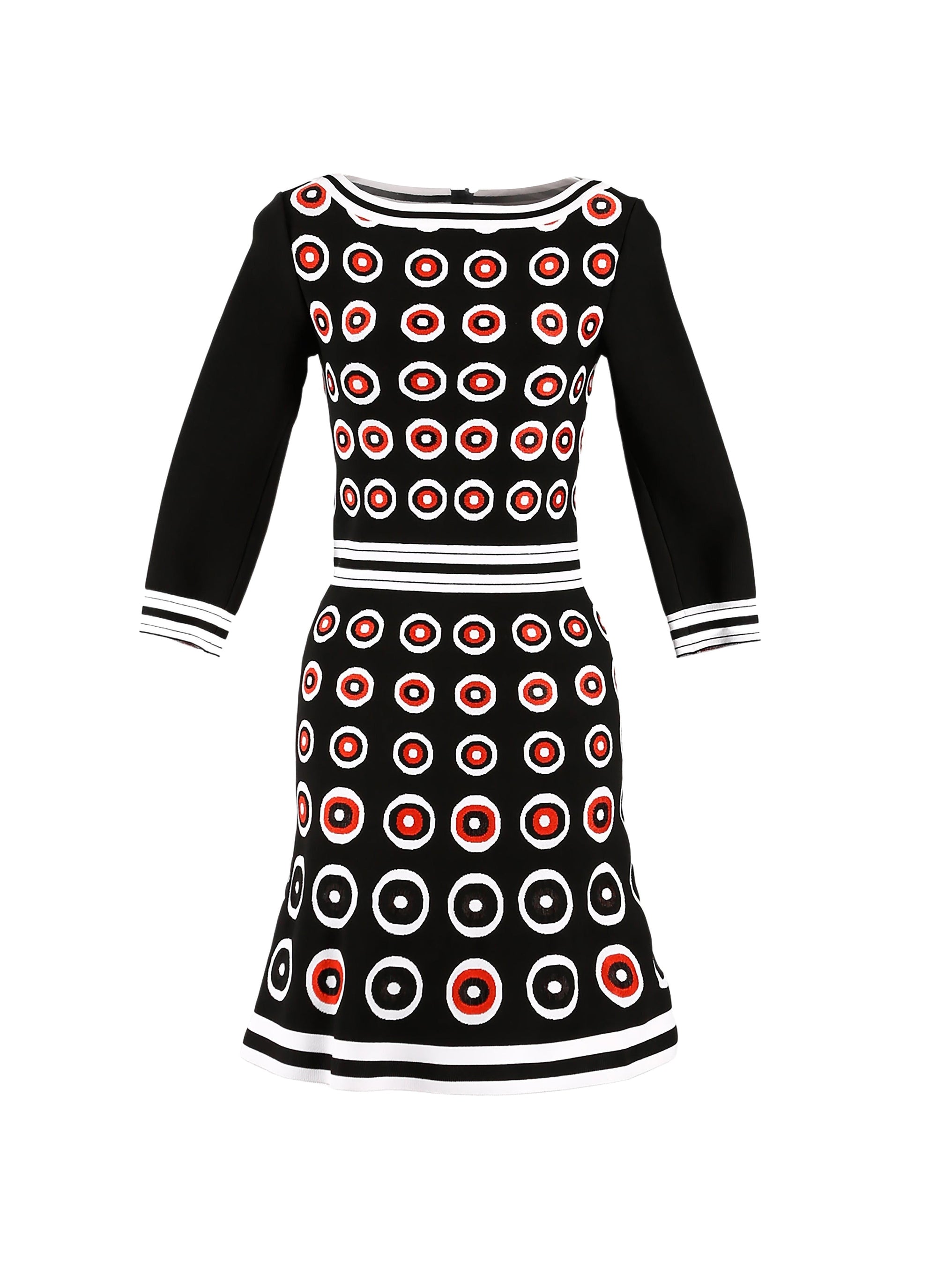 Robe à manches 3/4 Atomic en maille - Multicolore