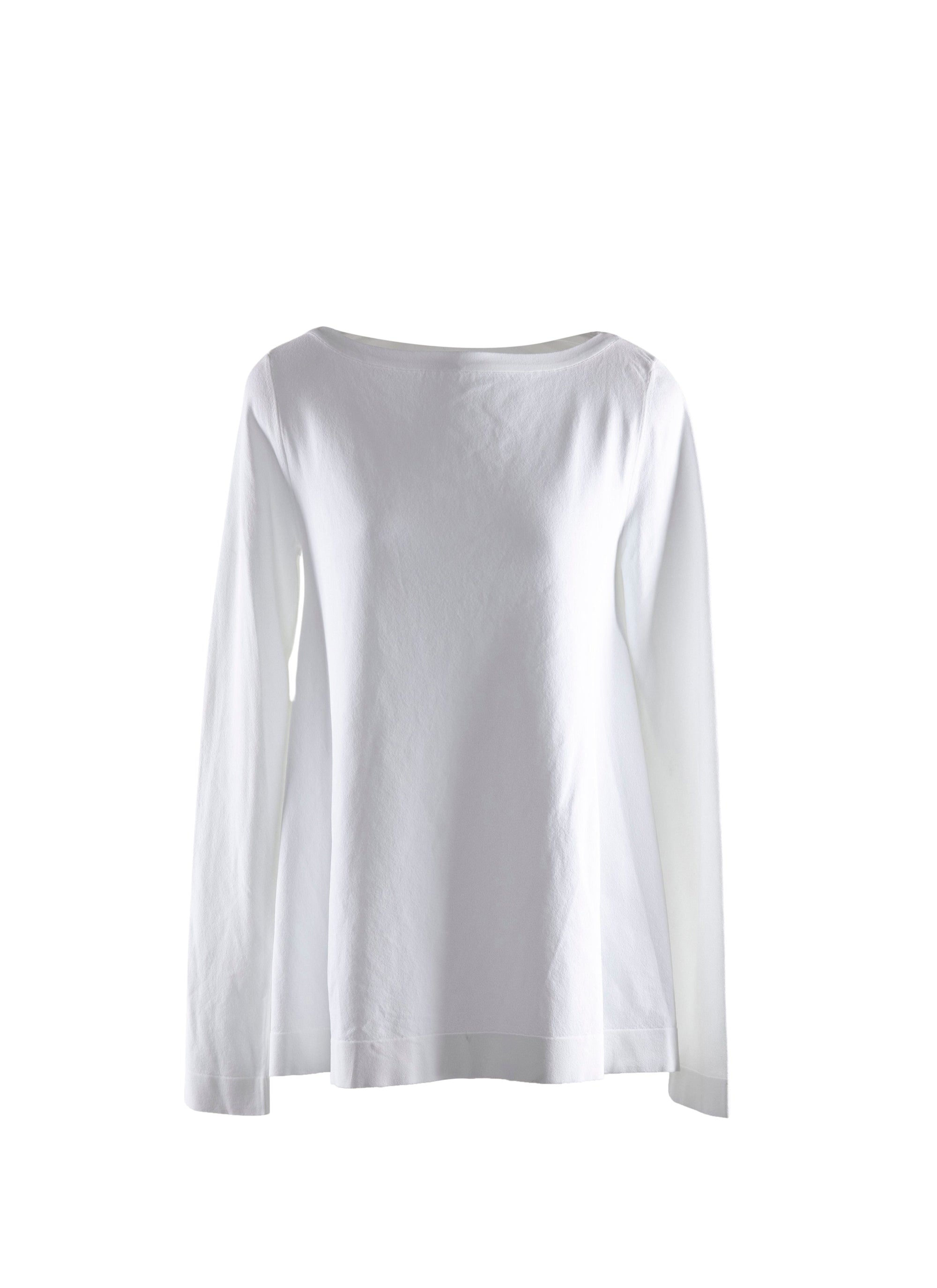 Top basic à manches longues - Blanc Optique