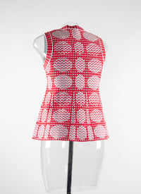 Sleeveless zip top - Multico372
