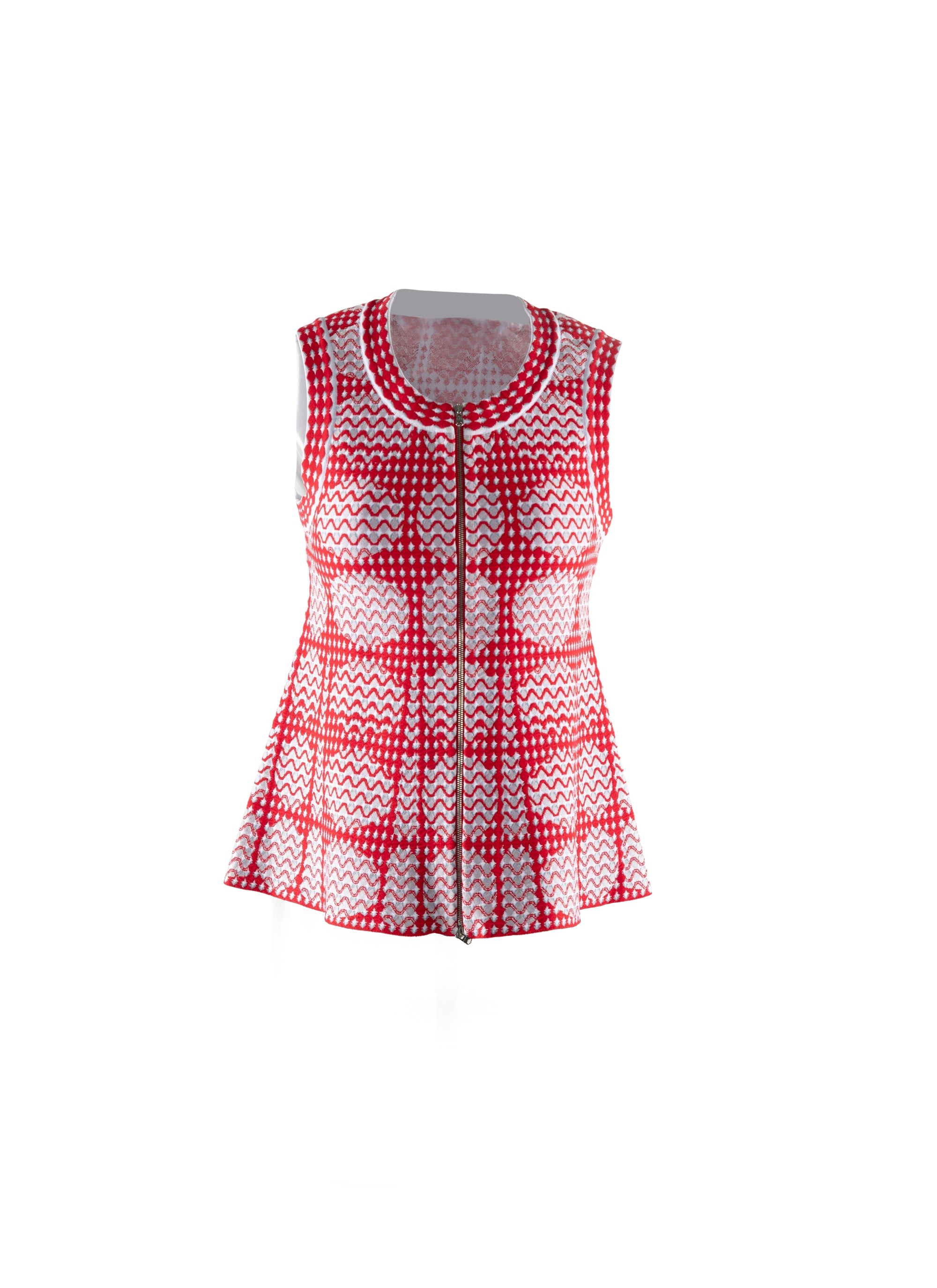 Sleeveless zip top - Multico372