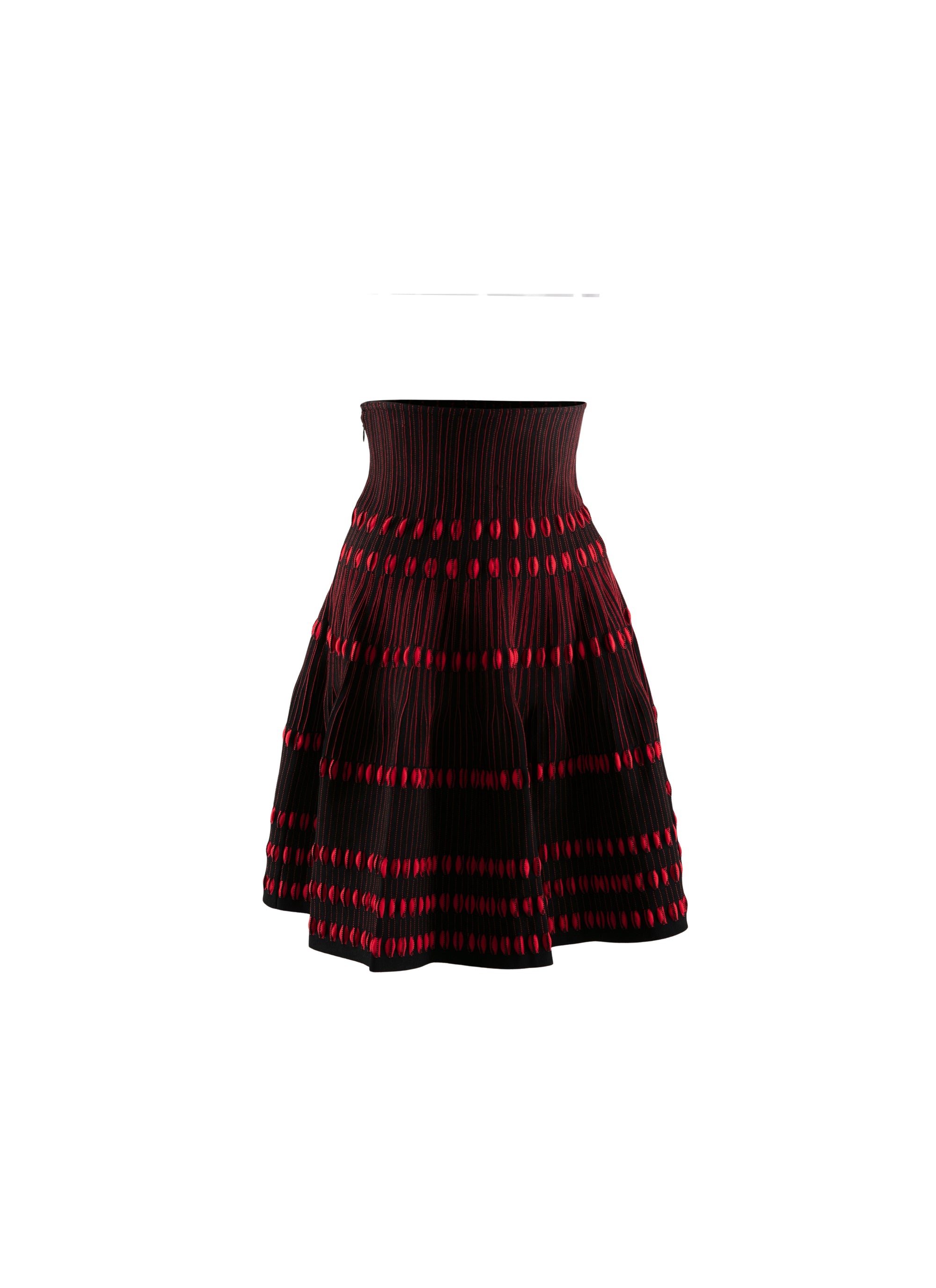 Jupe mini - Noir & Rouge