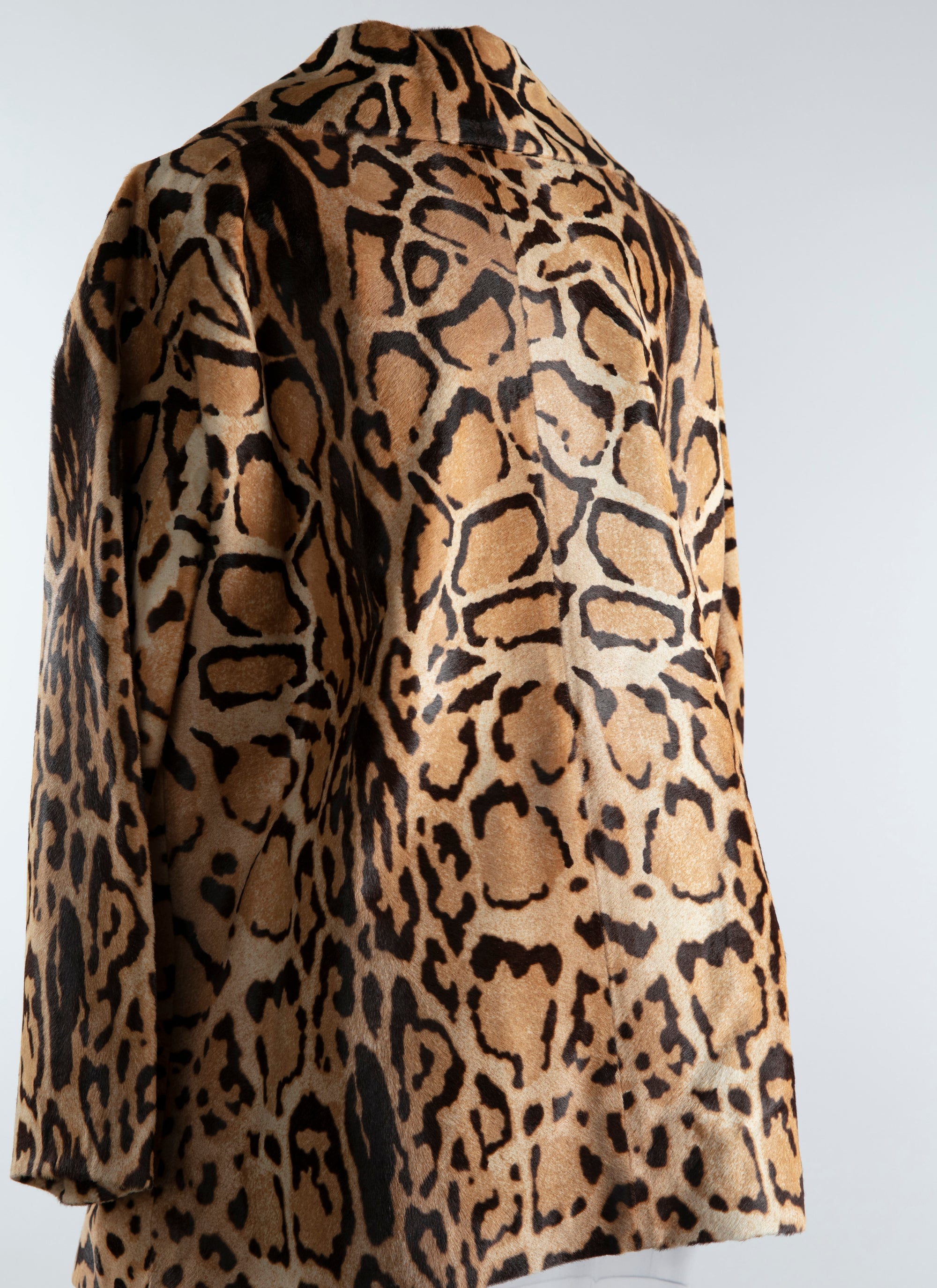 Animal print leather coat - Mordore