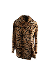 Animal print leather coat - Mordore