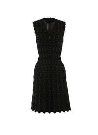 Robe courte sans manches Azulejos - Noir & Nuit