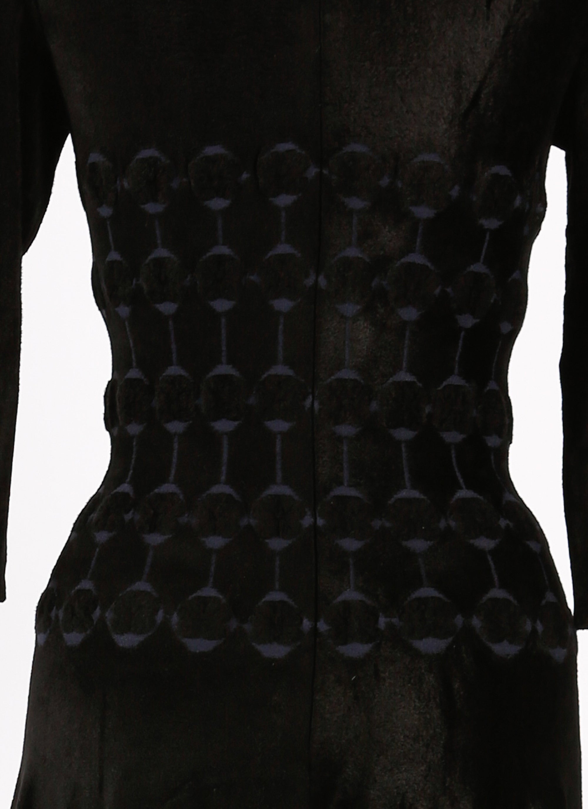 Azulejos 3/4 sleeve maxi dress - Black & Night
