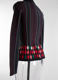 Long sleeve jumper with colourful motif - Multicolour