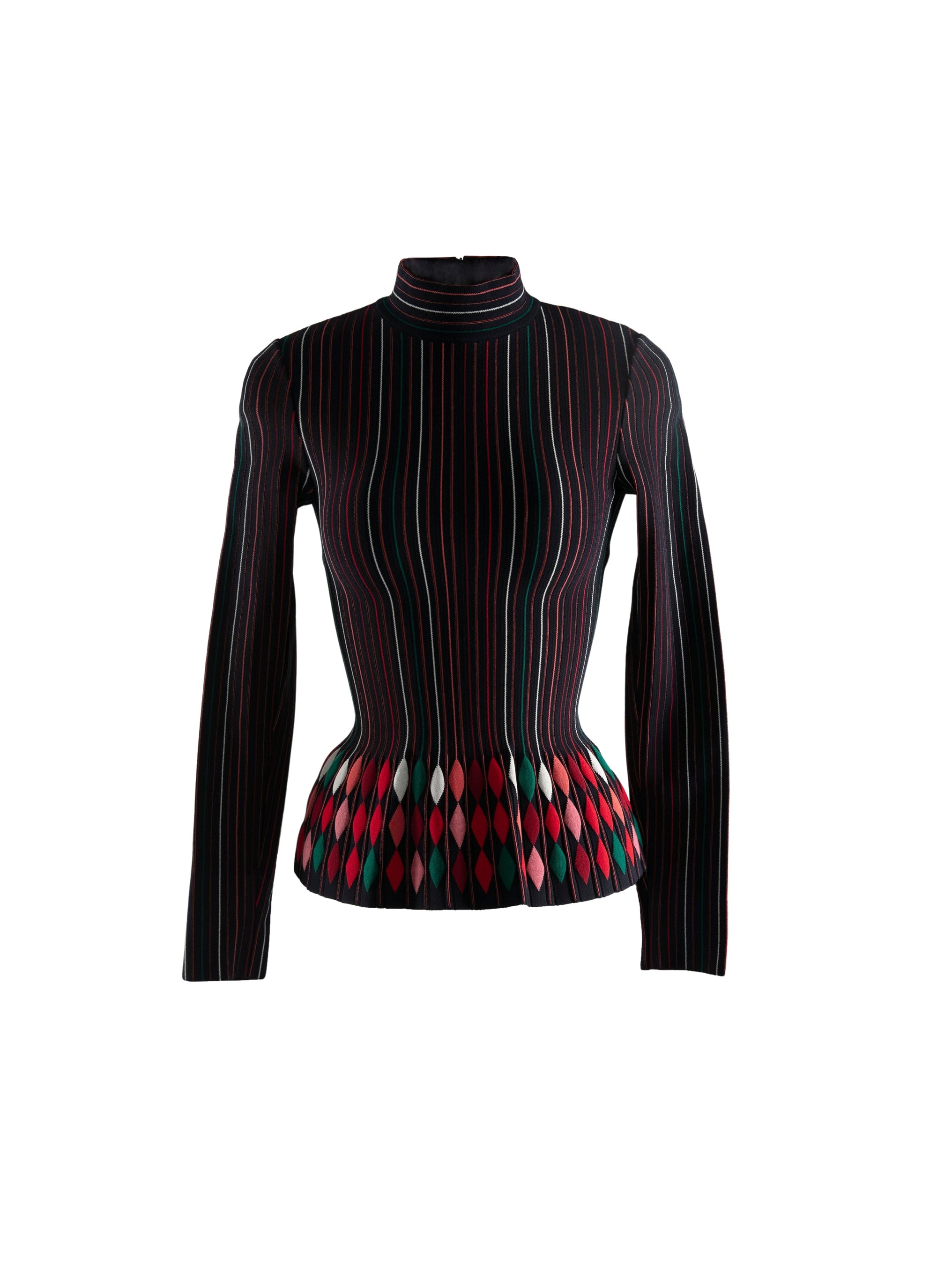 Long sleeve jumper with colourful motif - Multicolour