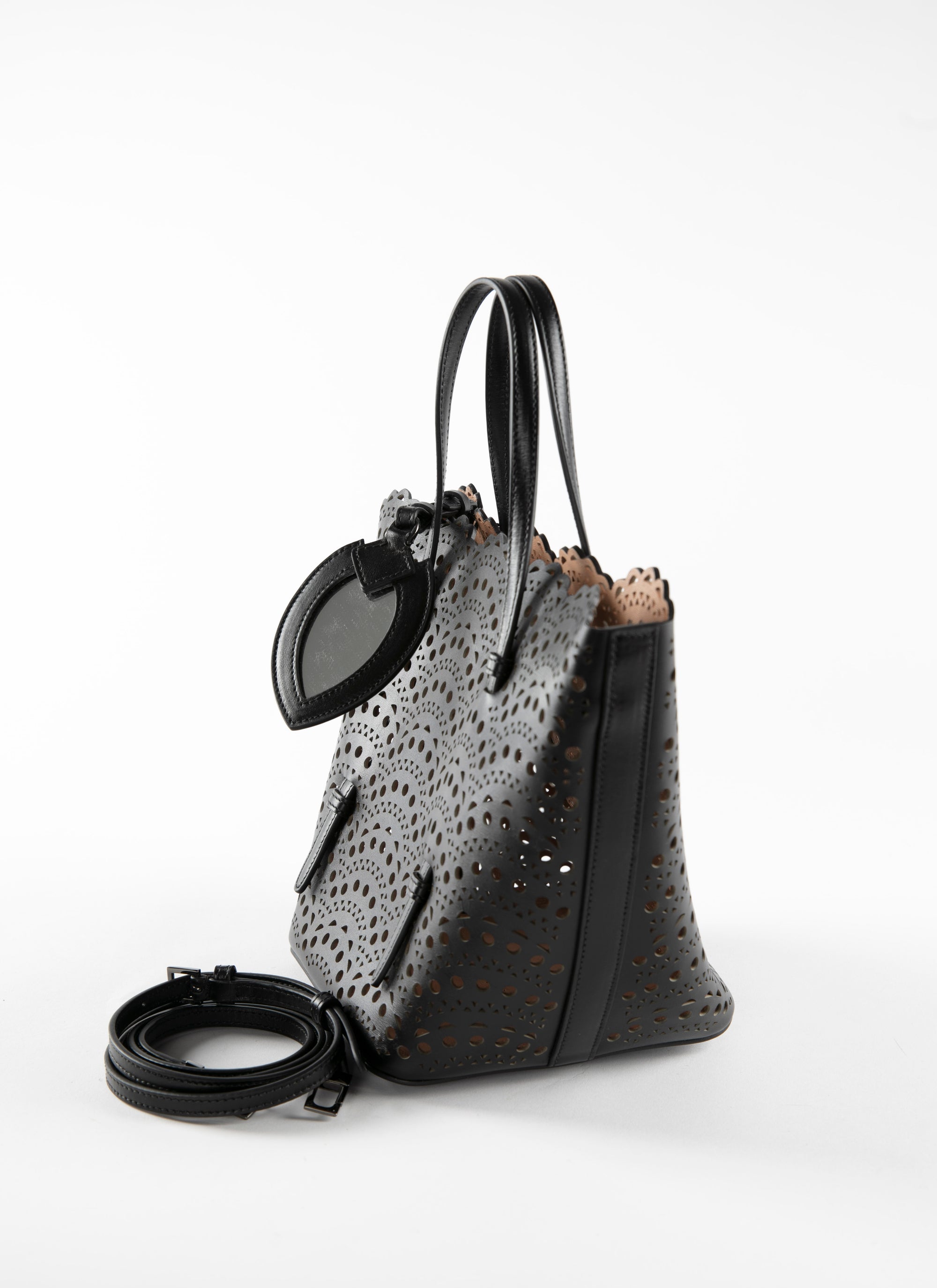 Trapeze tote bag - Black intense