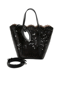 Trapeze tote bag - Black intense