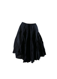Openwork wrap skirt - Navy