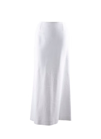 Jupe longue unie ajustée - Blanc Optique