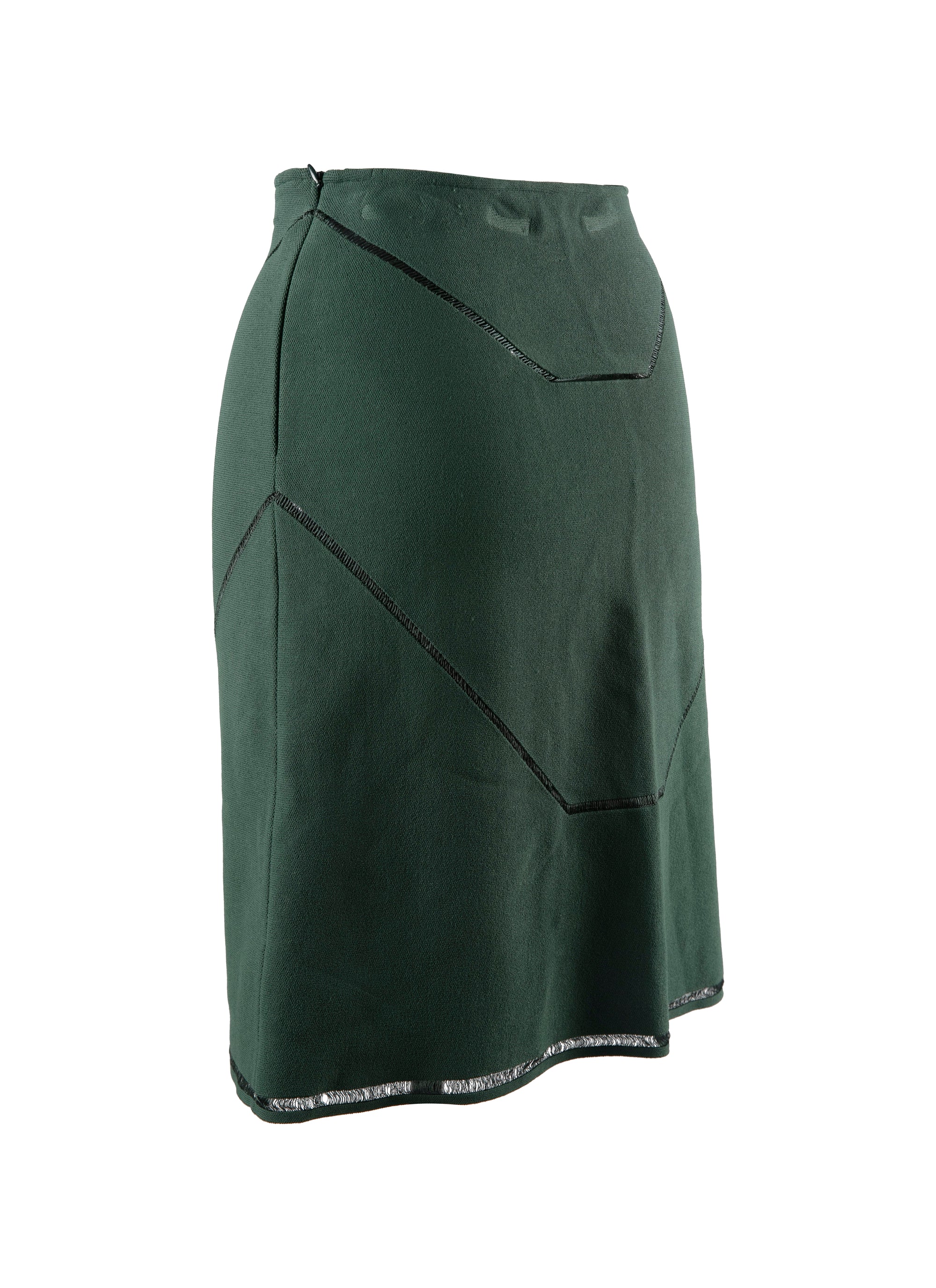 Jupe droite Guarani en maille - Sapin