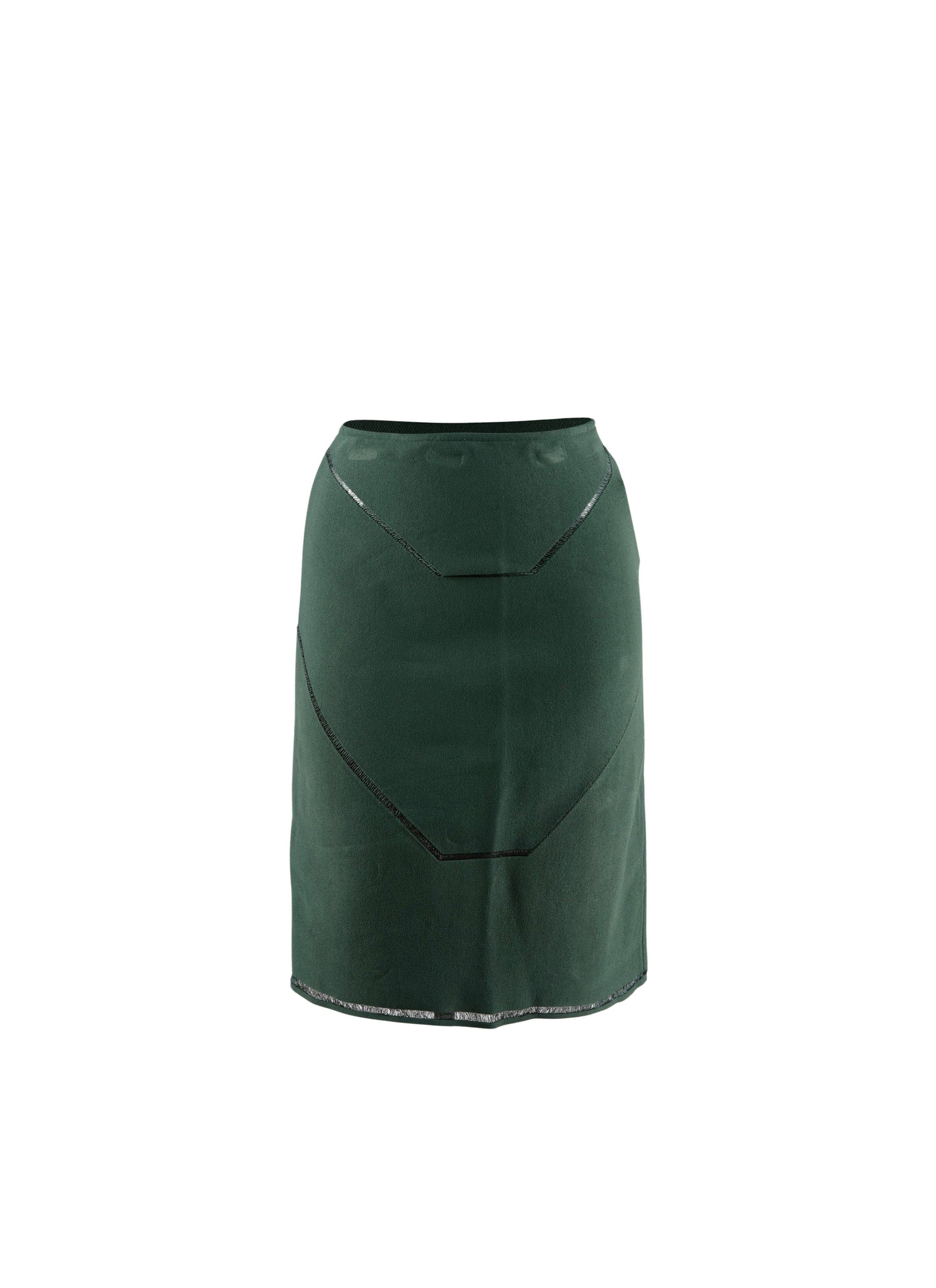 Jupe droite Guarani en maille - Sapin