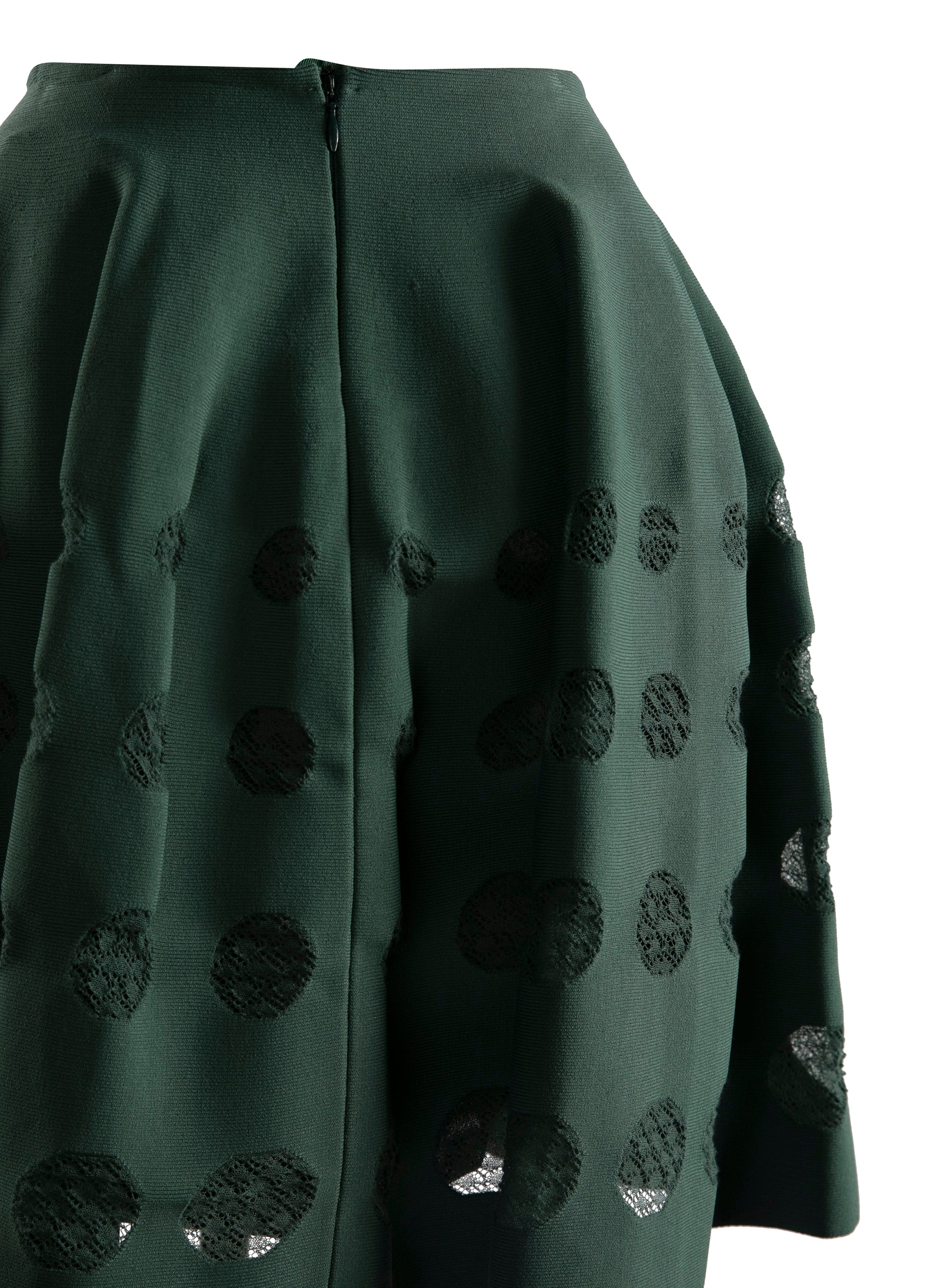 Short skater skirt with lace details - Sapin