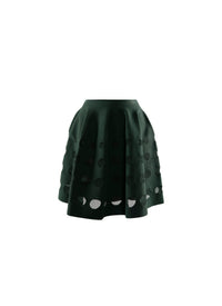 Short skater skirt with lace details - Sapin