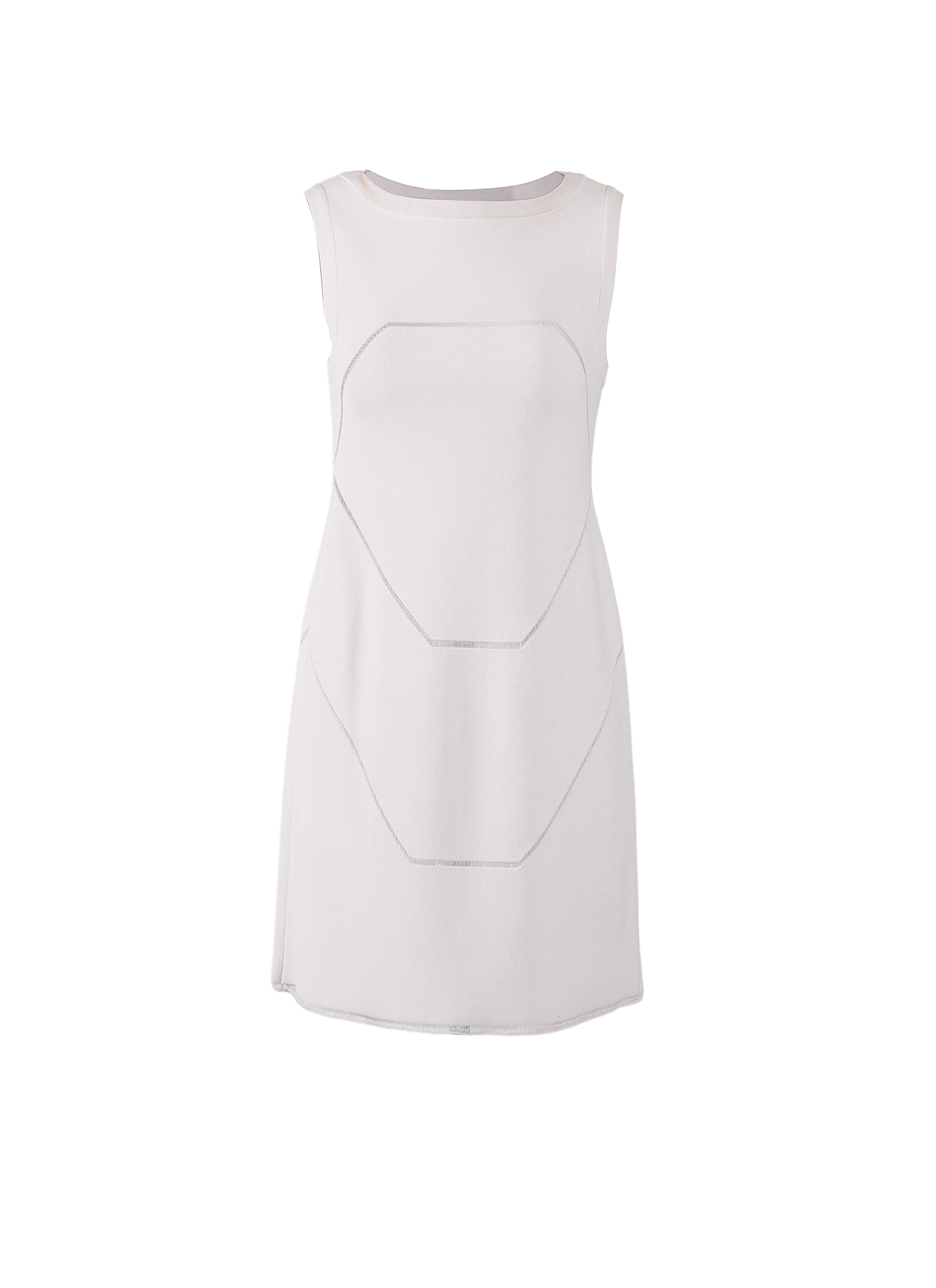 Guarani sleeveless knitted dress - Optic White