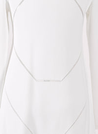 Guarani Long Sleeve Knitted Dress - Optic White