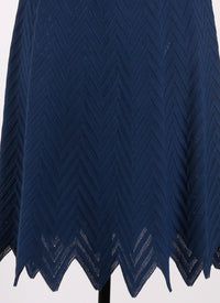 Jamaica short sleeve knitted dress - Navy