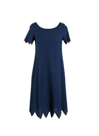 Jamaica short sleeve knitted dress - Navy