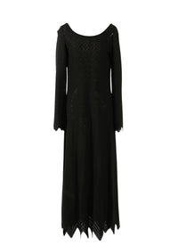 Robe à manches longues Jamaica en maille - Noir