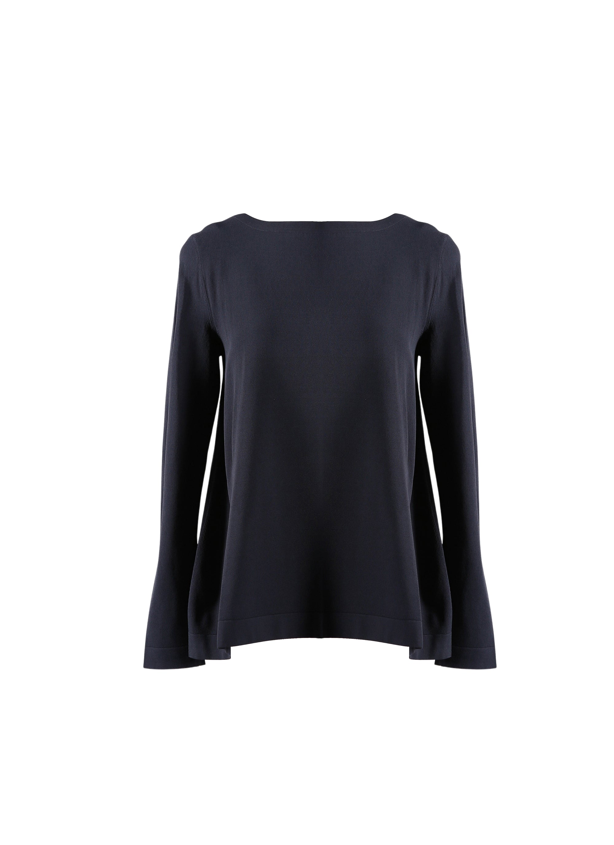 Pull à manches longues en maille - Bleu Nuit