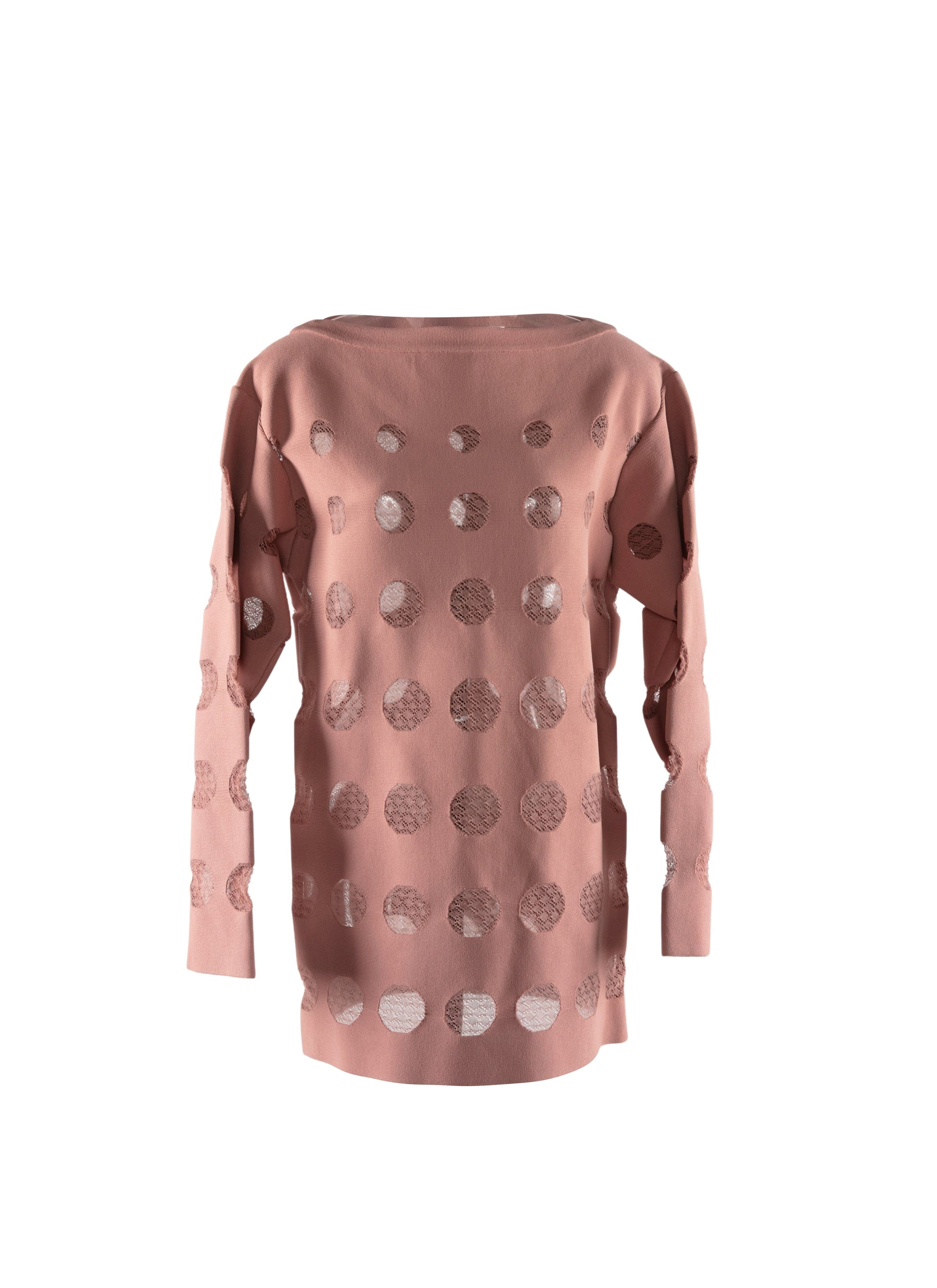 Long-sleeved circle jumper - Caramel
