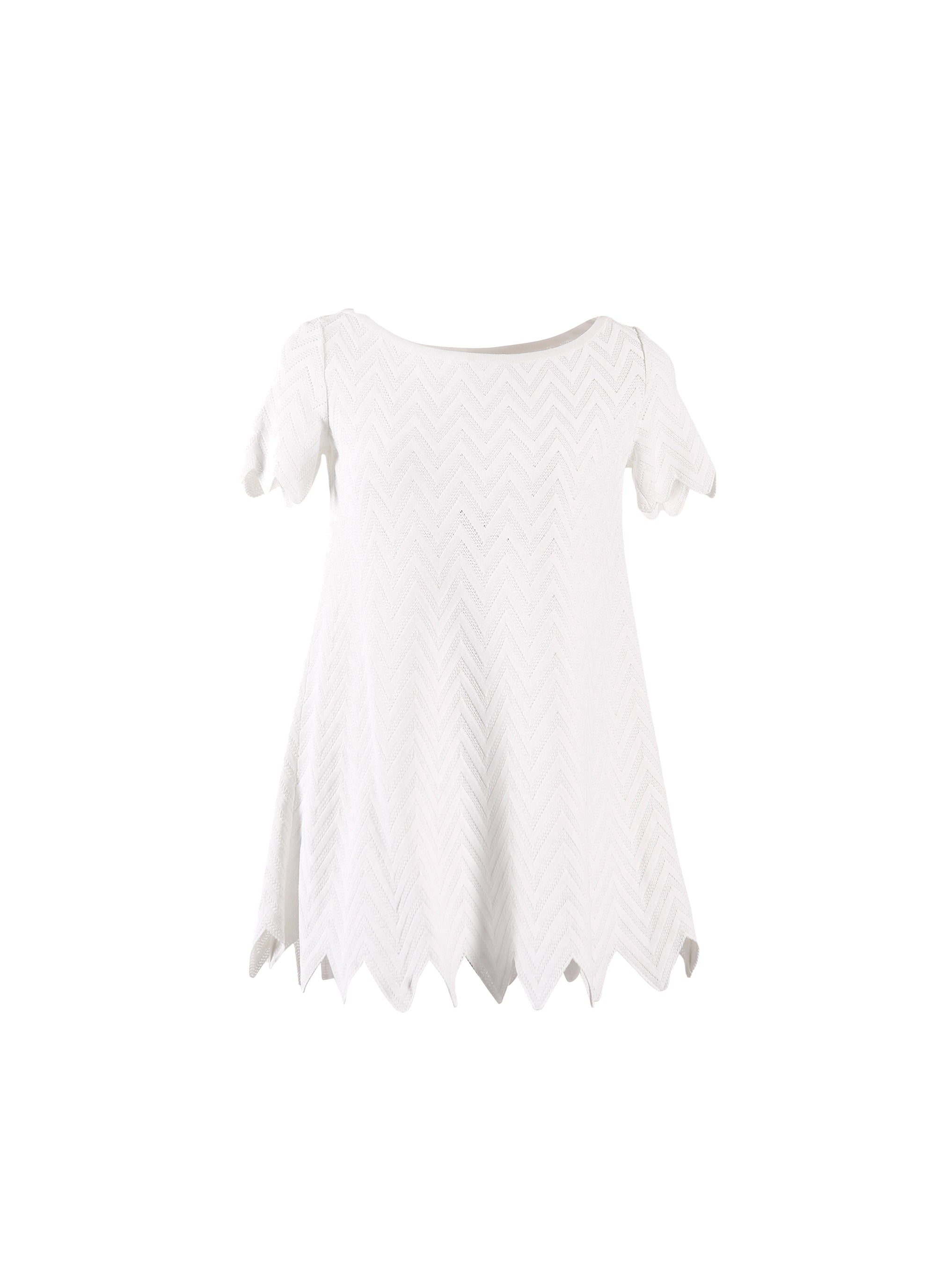 Jamaica knitted short sleeve jumper - Optic White