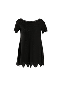 Pull à manches courtes Jamaica en maille - Noir