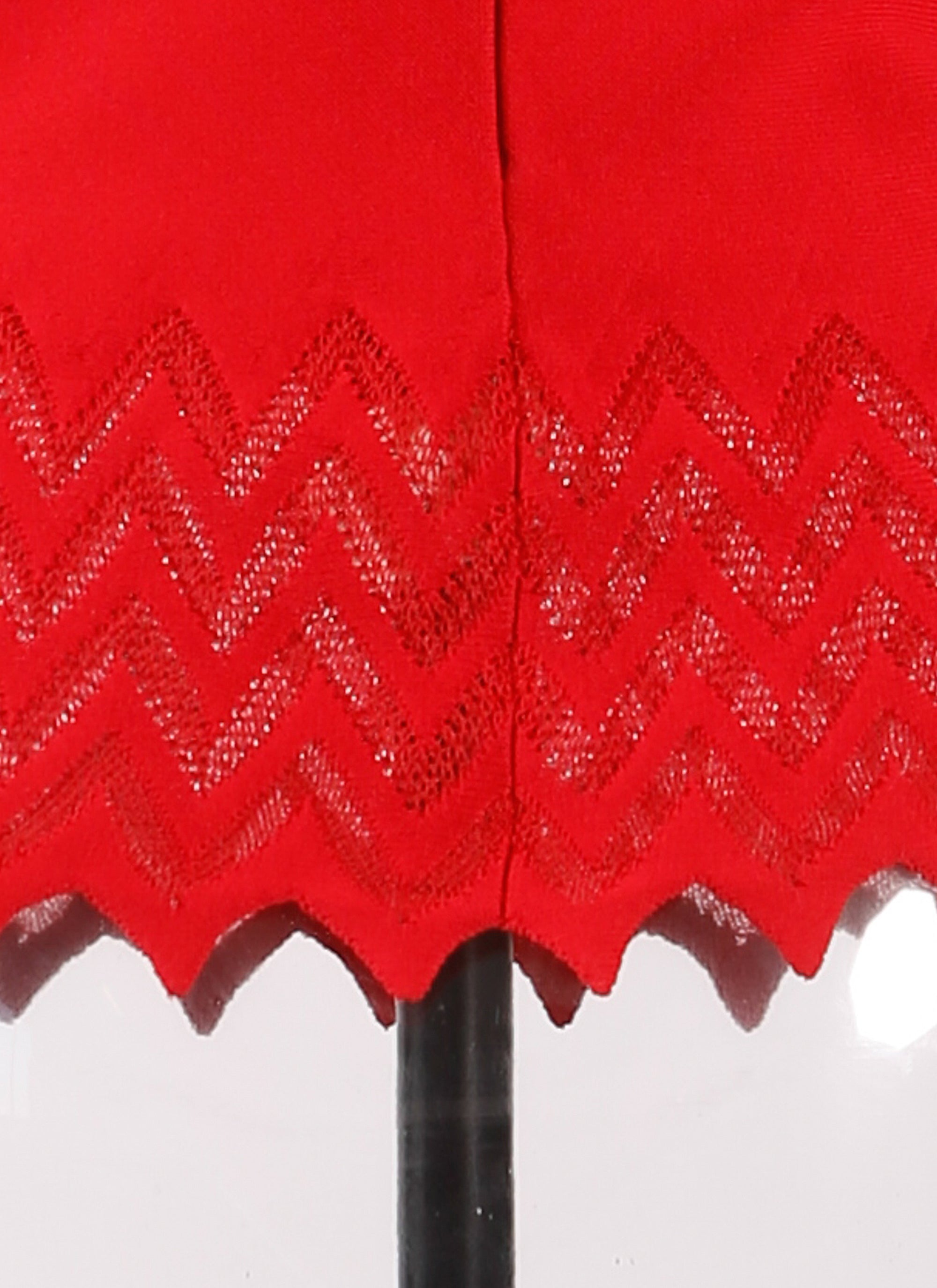 Pull sans manches à volants en maille - Laque