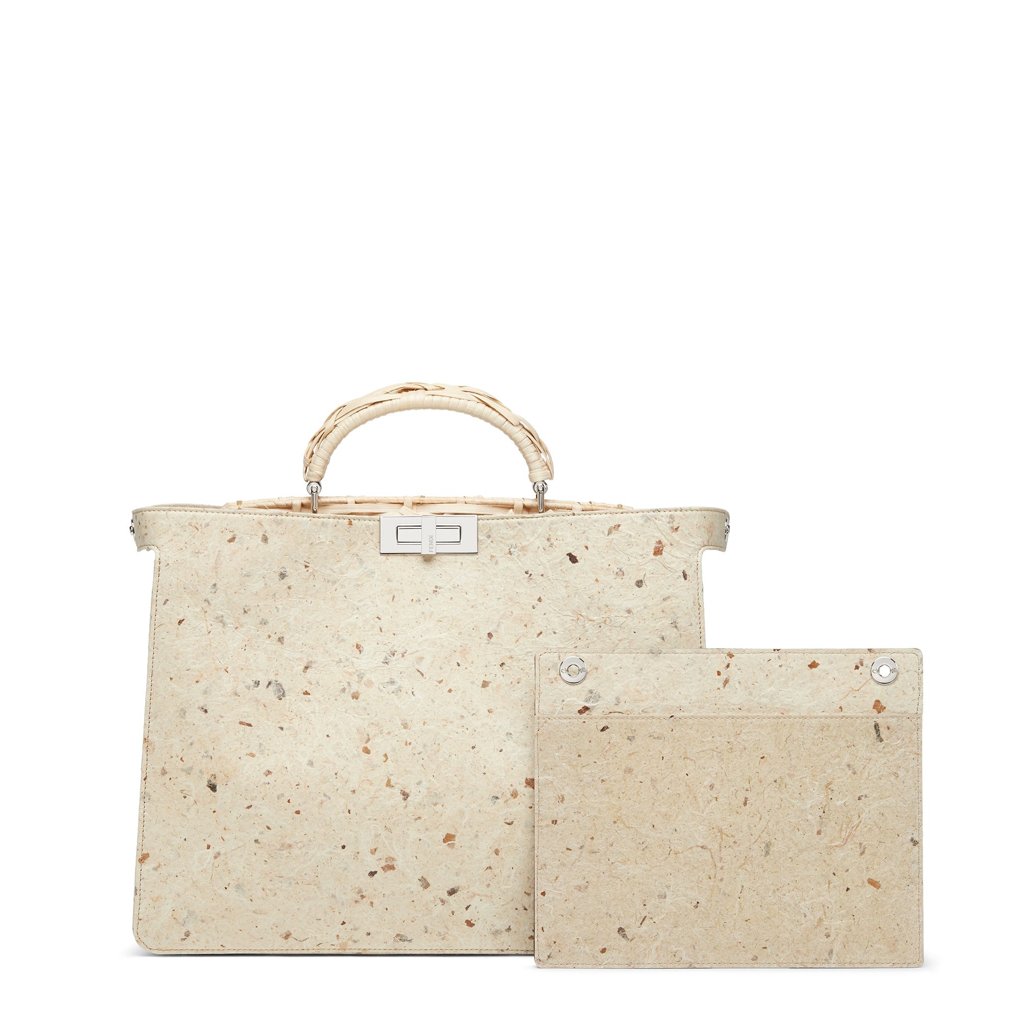 Peekaboo ISeeU Medium Kengo Kuma x Fendi - Blanc