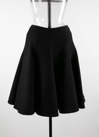 Plain skater skirt - Black intense