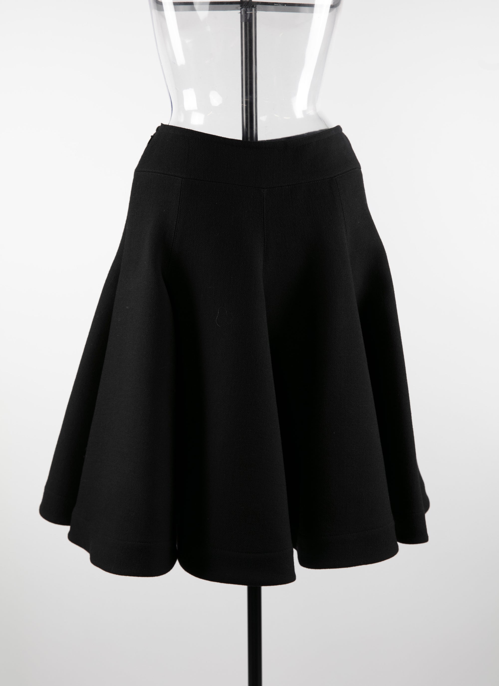 Plain skater skirt - Black intense