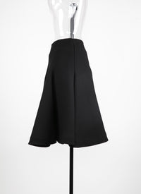 Plain skater skirt - Black intense