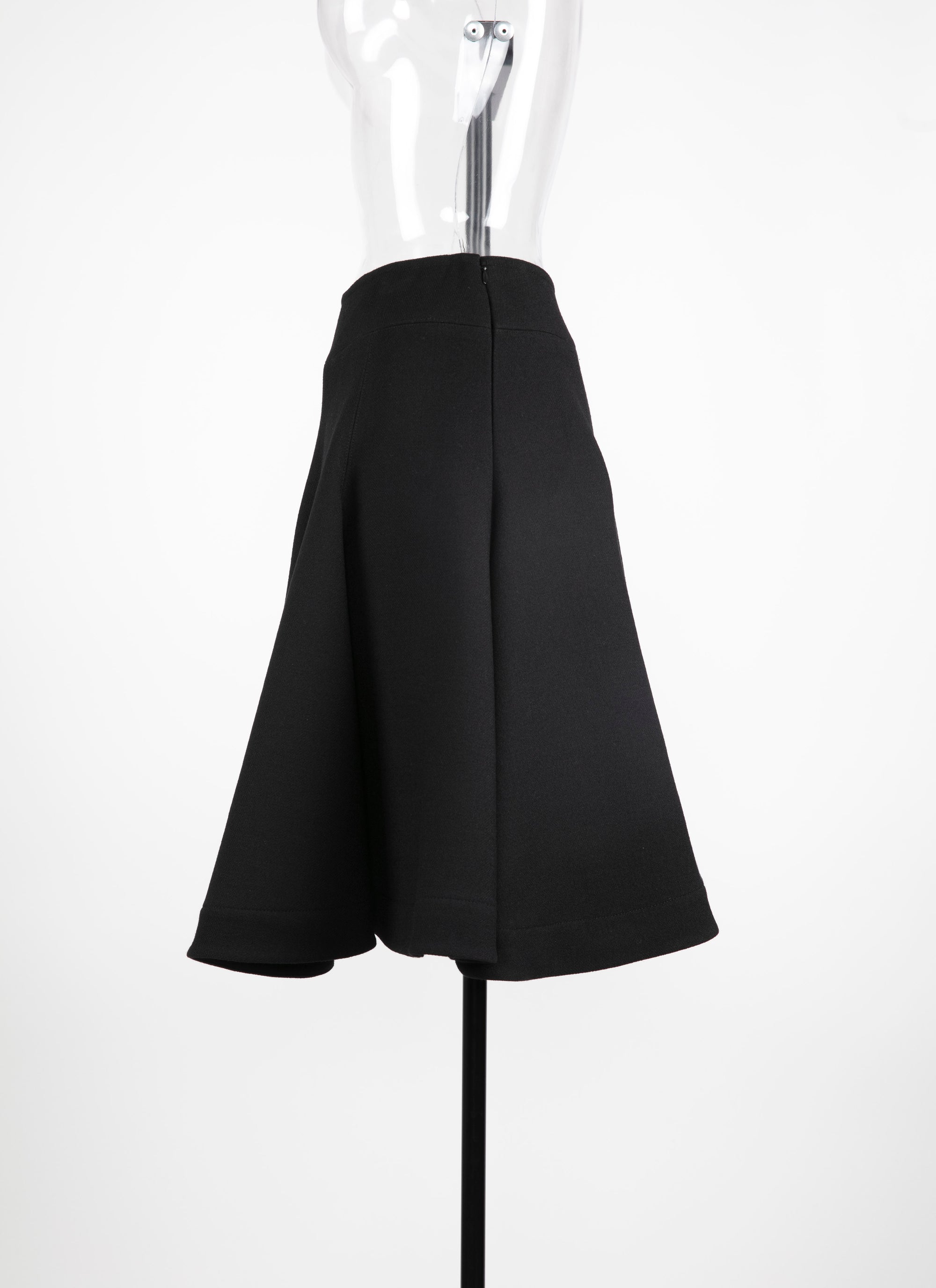 Plain skater skirt - Black intense