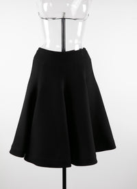 Plain skater skirt - Black intense