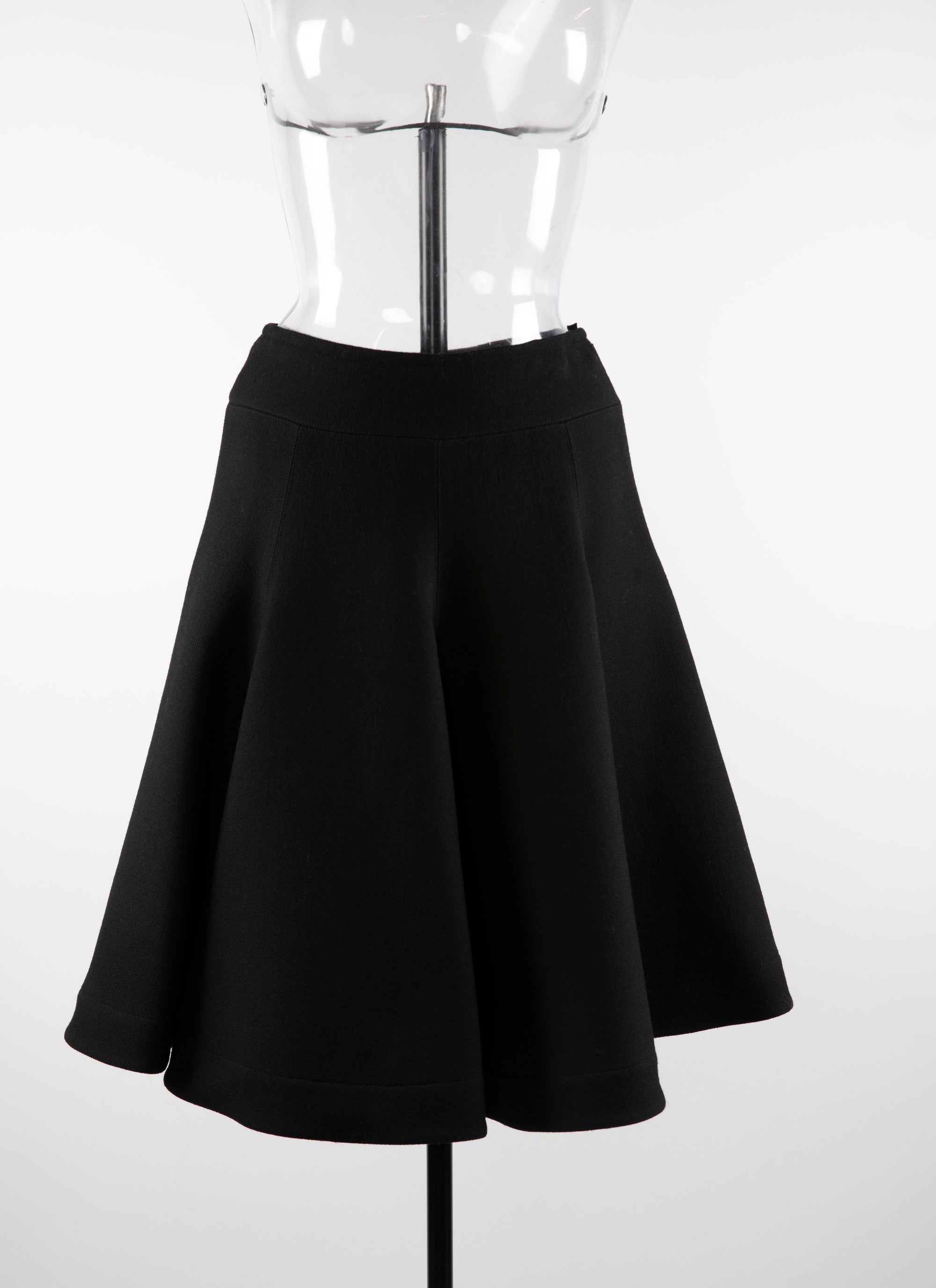 Plain skater skirt - Black intense
