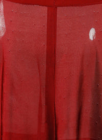 Sheer plain short skirt - Madder