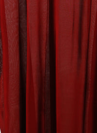 Plain sheer long skirt bottom - Madder