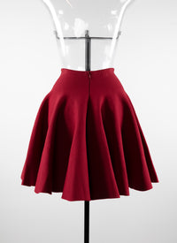 Jupe courte patineuse unie - Garance