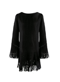 Robe à manches longues courte - Noir & Blanc