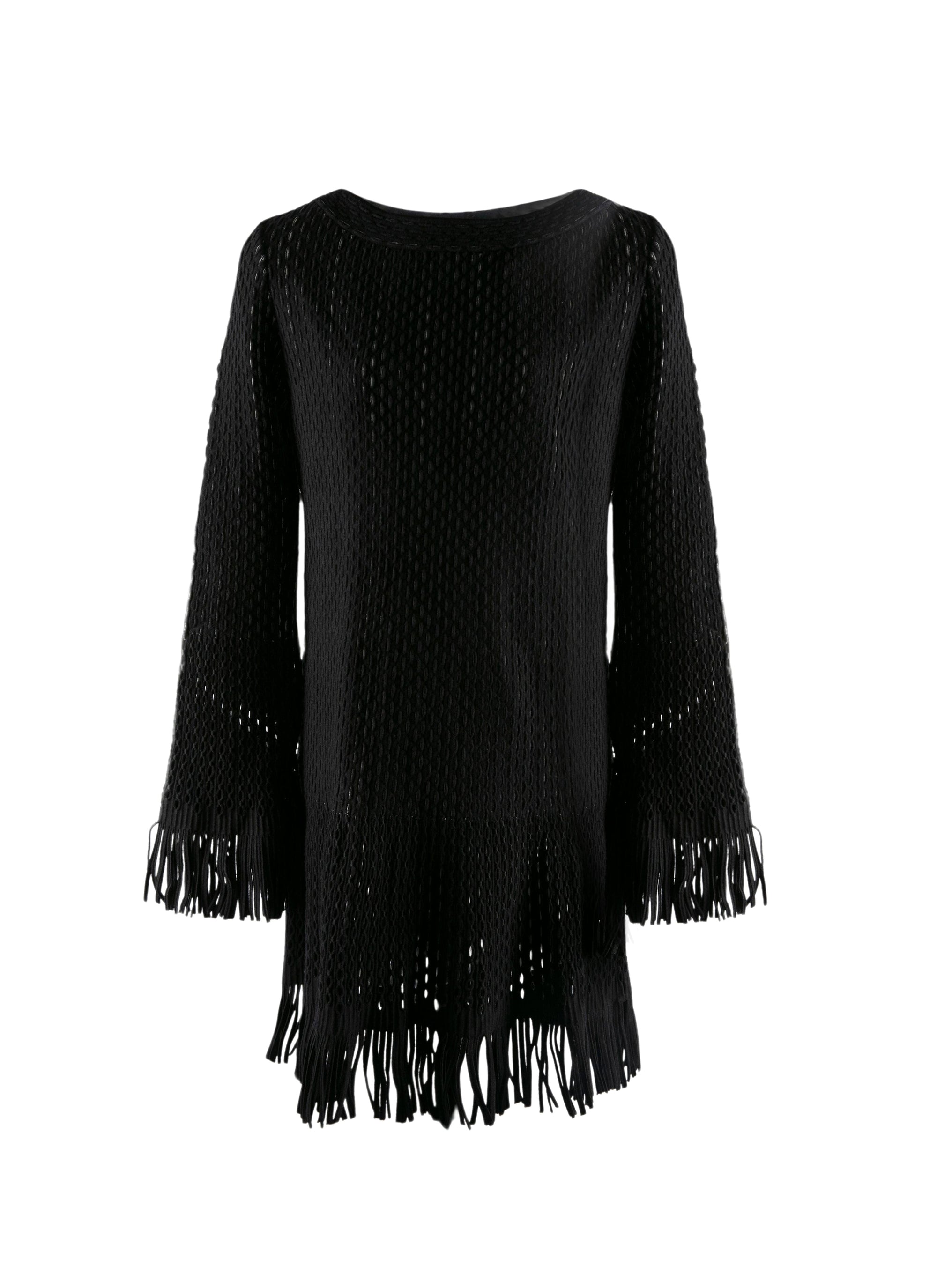 Robe à manches longues courte - Noir & Blanc